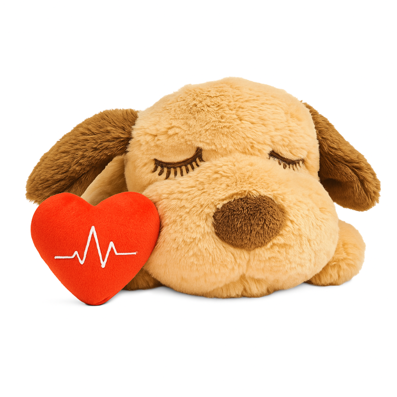 Peluche "Coeur Apaisant" - Calme & Réconfort pour Animaux