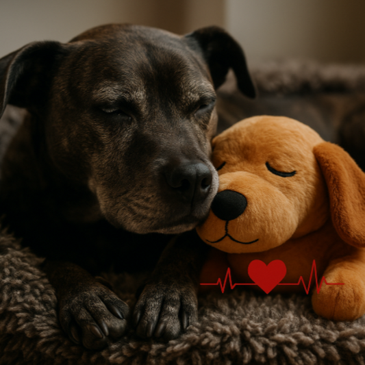 Peluche "Coeur Apaisant" - Calme & Réconfort pour Animaux