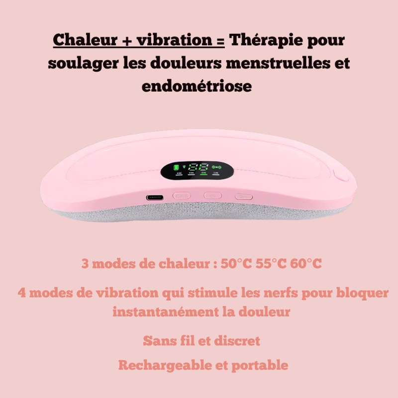 Moona - Ceinture chauffante et massante menstruelle